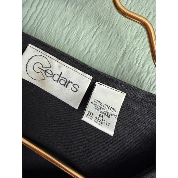 Vintage 90s Cedars Beaded Christmas 3/4 Sleeve Top – Santa Medium - Picture 5 of 6